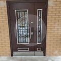 двустворчатая дверь со стеклом ДВДВ-8, для частного дома