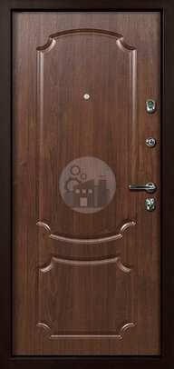 металлическая дверь, отделка порошком и мдф - внутренняя часть двери ДВ-213