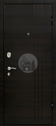 металлическая дверь, отделка мдф и шпонированная панель-ДВ-420